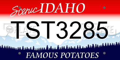 TST3285 Idaho License Plate