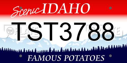 TST3788 Idaho License Plate