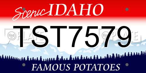 TST7579 Idaho License Plate