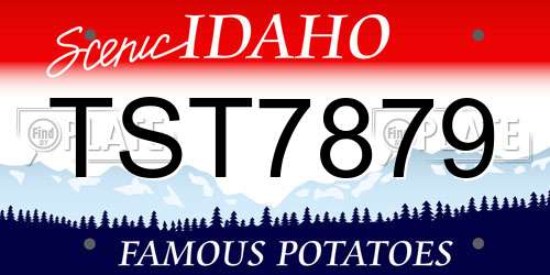 TST7879 Idaho License Plate