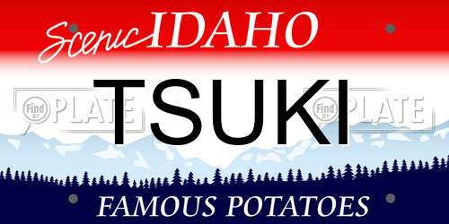 TSUKI Idaho License Plate