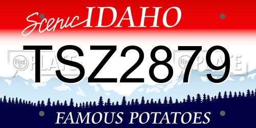 TSZ2879 Idaho License Plate