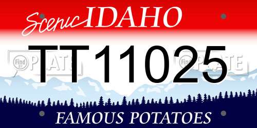 TT11025 Idaho License Plate