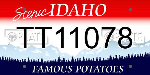 TT11078 Idaho License Plate