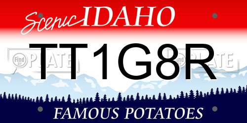 TT1G8R Idaho License Plate