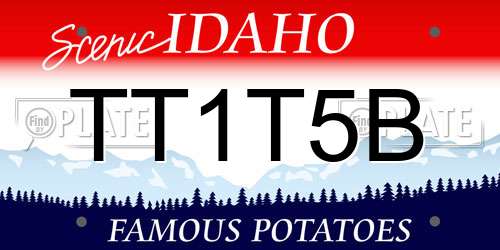 TT1T5B Idaho License Plate
