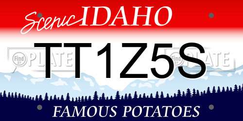 TT1Z5S Idaho License Plate