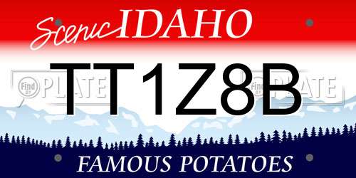 TT1Z8B Idaho License Plate