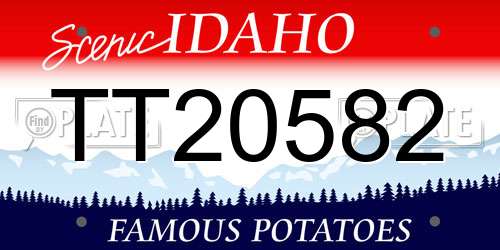 TT20582 Idaho License Plate