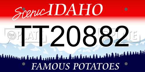 TT20882 Idaho License Plate