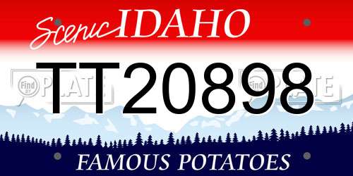 TT20898 Idaho License Plate