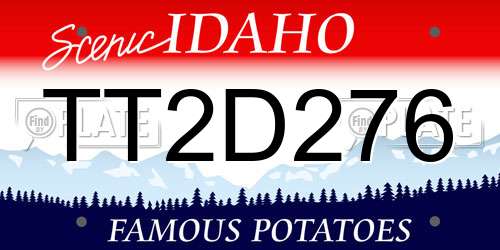 TT2D276 Idaho License Plate