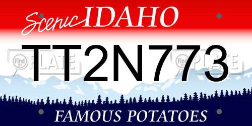 TT2N773 Idaho License Plate