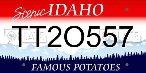 TT2O557 Idaho License Plate