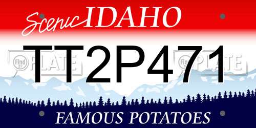TT2P471 Idaho License Plate