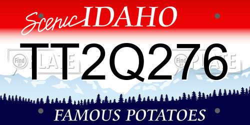 TT2Q276 Idaho License Plate