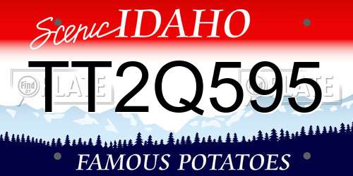 TT2Q595 Idaho License Plate