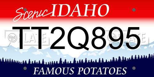 TT2Q895 Idaho License Plate