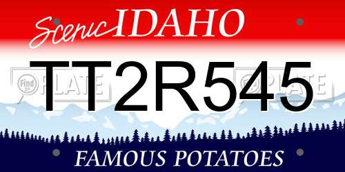 TT2R545 Idaho License Plate