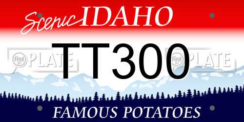 TT300 Idaho License Plate