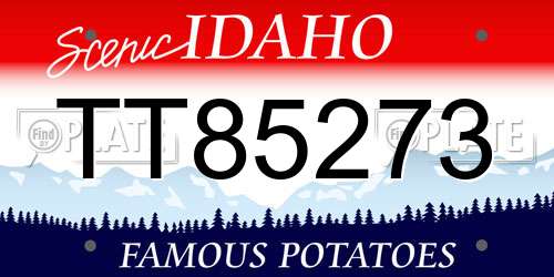 TT85273 Idaho License Plate