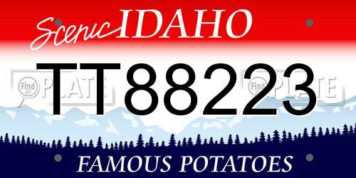 TT88223 Idaho License Plate
