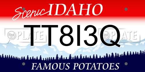 TT8I3Q Idaho License Plate