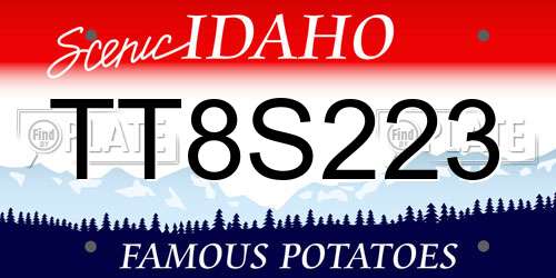 TT8S223 Idaho License Plate
