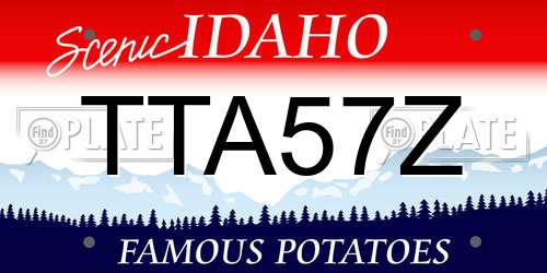 TTA57Z Idaho License Plate