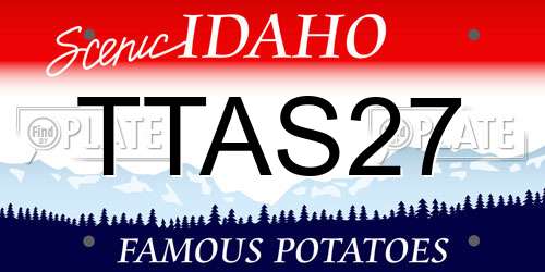TTAS27 Idaho License Plate