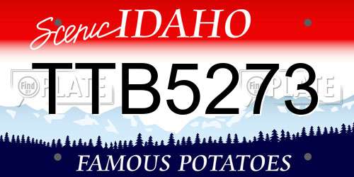 TTB5273 Idaho License Plate