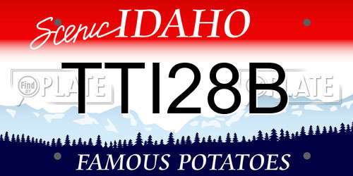 TTI28B Idaho License Plate