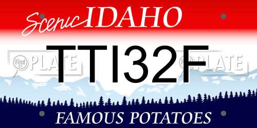 TTI32F Idaho License Plate
