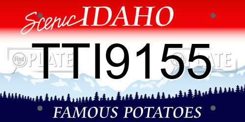 TTI9155 Idaho License Plate