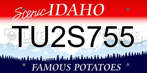 TU2S755 Idaho License Plate