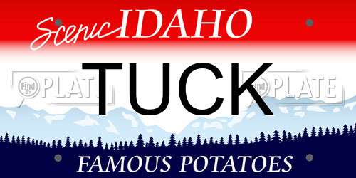 TUCK Idaho License Plate
