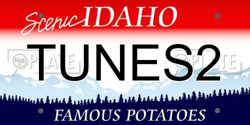 TUNES2 Idaho License Plate