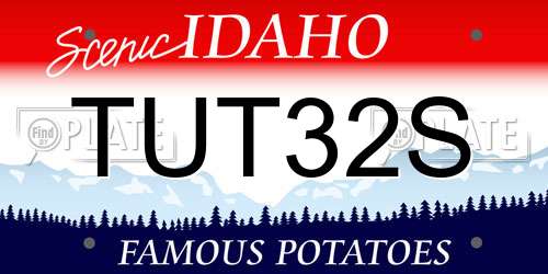 TUT32S Idaho License Plate