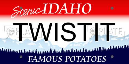 TWISTIT Idaho License Plate