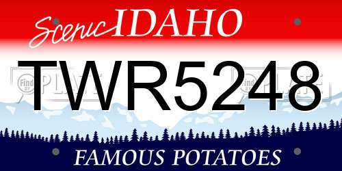 TWR5248 Idaho License Plate