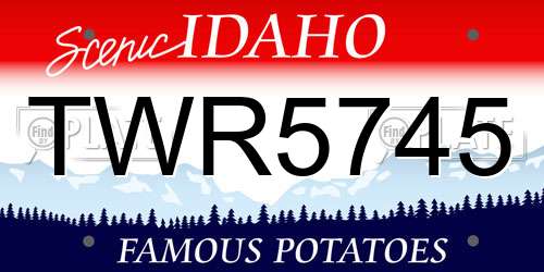 TWR5745 Idaho License Plate