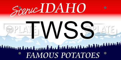 TWSS Idaho License Plate