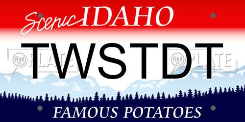 TWSTDT Idaho License Plate