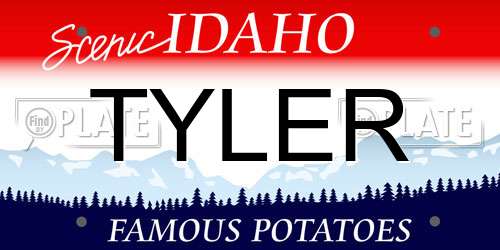 TYLER Idaho License Plate