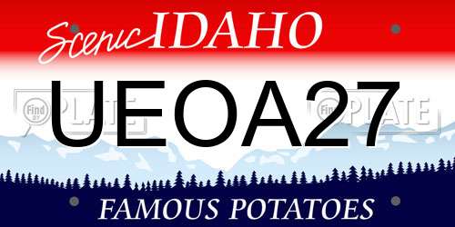UEOA27 Idaho License Plate