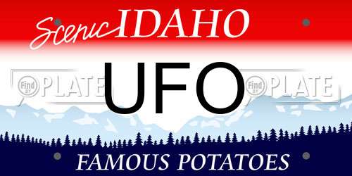 UFO Idaho License Plate