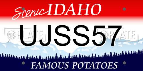 UJSS57 Idaho License Plate