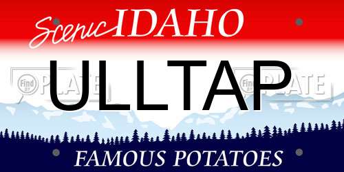 ULLTAP Idaho License Plate