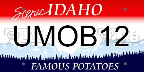 UMOB12 Idaho License Plate