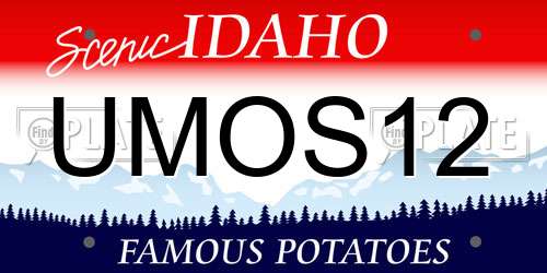 UMOS12 Idaho License Plate